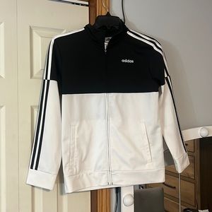Black and White Adidas hoodie, So cute, Loved the feel and the stripes on side.